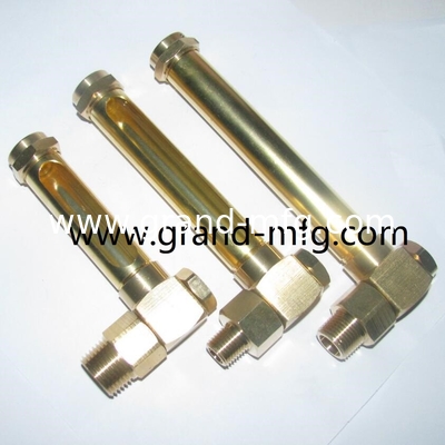 Medidor de nivel de aceite de latón en hilo NPT masculino BSP G hilo 1/8 pulgada 1/4 pulgada 3/8 pulgada 1/2 pulgada 3/4 pulgada 1 pulgada con tubo de vidrio de cuarzo GM-BN12 GM-BN14 GM-BN38 GM-BG38