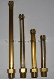 Hombre BSP G hilo 1/4&quot;,3/8&quot;,1/2&quot; tubo de latón indicador de nivel de aceite con tubo de cristal de cuarzo