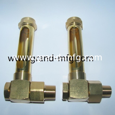 Indicador de nivel de aceite de plástico / indicador de nivel de aceite hidráulico de aluminio con marcas de nivel para contenedores de pared delgada