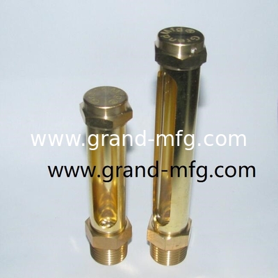 Indicador de nivel de aceite de plástico / indicador de nivel de aceite hidráulico de aluminio con marcas de nivel para contenedores de pared delgada