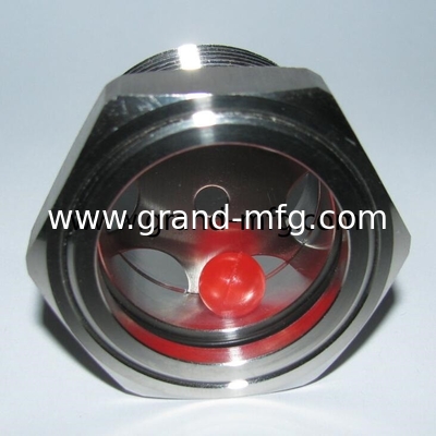 los hilos de tubería NPT masculino 1/2 pulgada en forma de cúpula flujo líquido indicadores de nivel de aceite de visión vidrio medidor para bombas personalizado