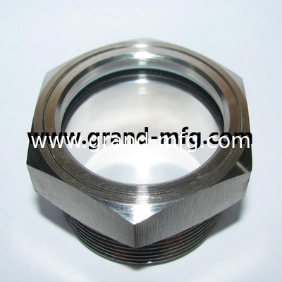 NPT 1/4 de alta presión de acero inoxidable vidrio de aceite SS304 vidrios de nivel de aceite líquido 300PSI reductores de caja de cambios de aceite visor de visor