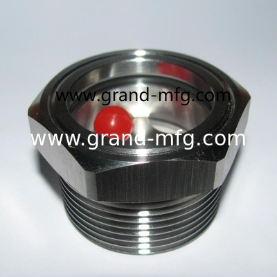 1500PSI NPT 1/4 de presión vidrio de visión de aceite de acero inoxidable SS304 100 bar para vaporizadores Vidrio de visión líquido de acero inoxidable con diferentes espesores de vidrio