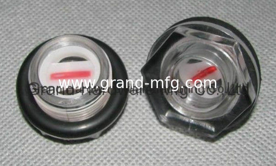BSP, hilo G, hilo métrico 1/2",3/4",1",11/4",11/2"13/4" Hexágono plástico Vidrio de visión de nivel visual
