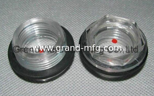 BSP, hilo G, hilo métrico 1/2",3/4",1",11/4",11/2"13/4" Hexágono plástico Vidrio de visión de nivel visual