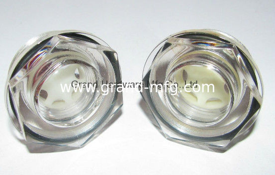 BSP, hilo G, hilo métrico 1/2",3/4",1",11/4",11/2"13/4" Hexágono plástico Vidrio de visión de nivel visual