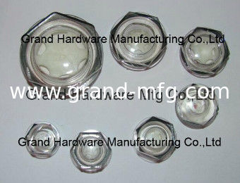 BSP, hilo G, hilo métrico 1/2",3/4",1",11/4",11/2"13/4" Hexágono plástico Vidrio de visión de nivel visual
