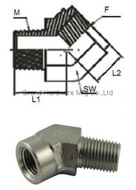 NPT BSP hilo métrico OEM accesorios hidráulicos de acero niquelado