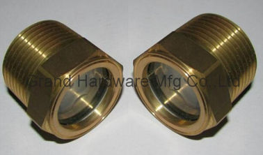 NPT hilo 1/2 pulgadas radiador vidrios de latón con vidrio natural