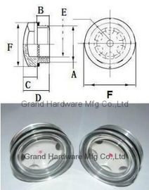 hilo BSP G masculino 1/2 pulgada ventanas de visión de nivel de aceite de bajo costo de PPC para la inspección visual de líquidos de flujo