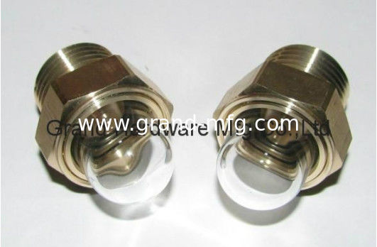 NPT de los hilos de tubería masculinos 1/8&quot;,1/4&quot;,3/8&quot;,1/2&quot;,3/4&quot; indicadores de flujo de líquido de nivel de aceite vista de vidrio radiadores medidor,sin acabado