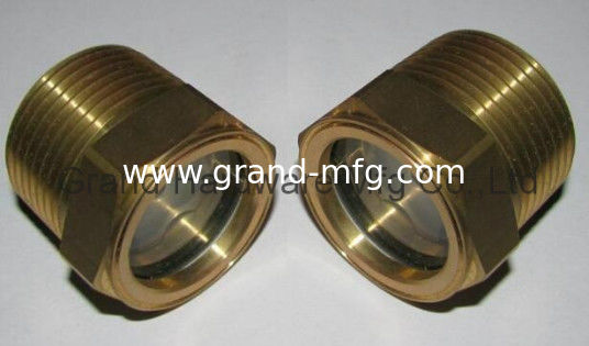 NPT de los hilos de tubería masculinos 1/8&quot;,1/4&quot;,3/8&quot;,1/2&quot;,3/4&quot; indicadores de flujo de líquido de nivel de aceite vista de vidrio radiadores medidor,sin acabado