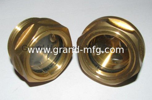 NPT de los hilos de tubería masculinos 1/8&quot;,1/4&quot;,3/8&quot;,1/2&quot;,3/4&quot; indicadores de flujo de líquido de nivel de aceite vista de vidrio radiadores medidor,sin acabado