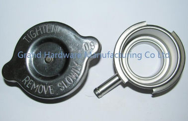 Acero inoxidable 304 Auto radiador refrigerante de relleno cuello y tapa para Varias marcas de automóviles, camiones, etc, conexión de soldadura