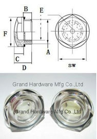 hexagonal BSP de plástico para visualizar los niveles de aceite con conexión de hilo macho