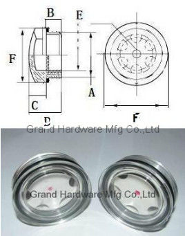 G hilo 1/4&quot; 1/2&quot; 3/4&quot; 1&quot; 2&quot; vidrio de visualización de policarbonato, vidrio de visualización de nivel de aceite de plástico, ventana de visualización, China