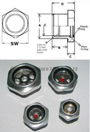 BSP 1/2 pulgadas de aluminio del radiador del camión visualización del nivel de aceite con FKM O-ring (tamaño especial personalizado disponible)