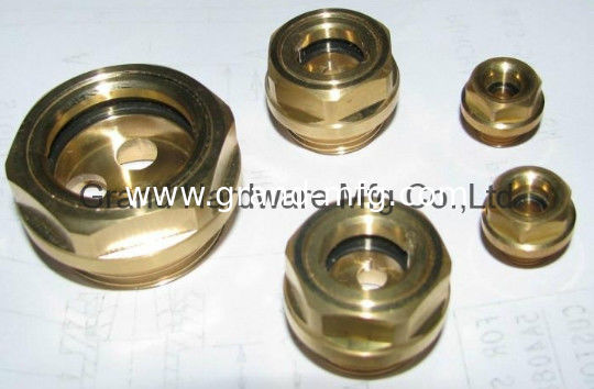 Visor de nivel de aceite UNF1 1/4&quot; con tuerca hexagonal para comprobar el nivel de aceite del tanque Visor de nivel de aceite vidrio indicadores de nivel de aceite