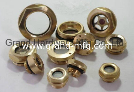 Npt 1/2 pulgadas, 3/4 pulgadas, 1 pulgadas, 1-1/4 pulgadas, 1-1/2 pulgadas compresor de bronce visores de nivel de aceite con FKM O-ring