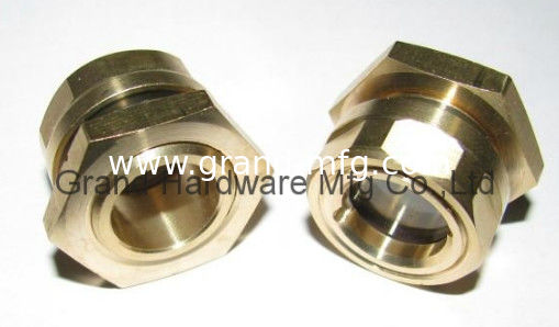 Visor de nivel de aceite UNF1 1/4&quot; con tuerca hexagonal para comprobar el nivel de aceite del tanque Visor de nivel de aceite vidrio indicadores de nivel de aceite