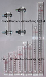 Indicador de nivel de aceite hidráulico de aluminio GM-YWZ-125T con marcas de nivel para contenedores de pared fina