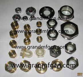 BSP 3/4" de hilo masculino Visión de metal Visión de vidrio de acero niquelado Visión de vidrio fundido para equipos de refrigeración