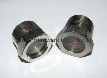 BSP 3/4" de hilo masculino Visión de metal Visión de vidrio de acero niquelado Visión de vidrio fundido para equipos de refrigeración