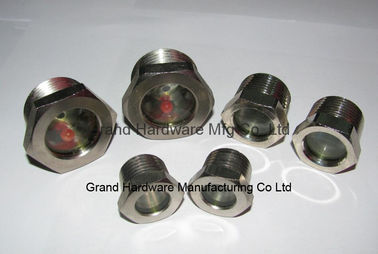 BSP 3/4" de hilo masculino Visión de metal Visión de vidrio de acero niquelado Visión de vidrio fundido para equipos de refrigeración