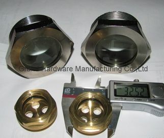 BSP 3/4" de hilo masculino Visión de metal Visión de vidrio de acero niquelado Visión de vidrio fundido para equipos de refrigeración