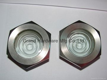 hilo métrico M60 hilo masculino Revestido de níquel Acero de nivel líquido Vidrio con reflector