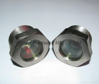 hilo métrico M60 hilo masculino Revestido de níquel Acero de nivel líquido Vidrio con reflector