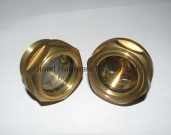 hilo BSP G masculino 1/2",3/4",1" Vidrio de visión de aceite de latón ((BSP y hilo métrico) con vidrio natural