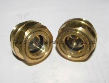 hilo BSP G masculino 1/2",3/4",1" Vidrio de visión de aceite de latón ((BSP y hilo métrico) con vidrio natural