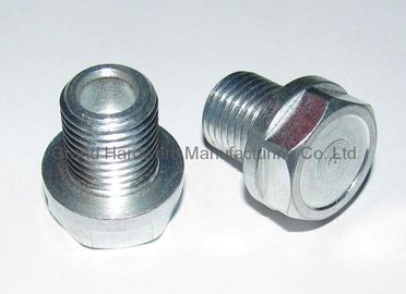 Enchufes hexagonales de aceites de acero zincado, hilo de tubería NPT masculino 1/4",3/8",1/2"3/4",1"