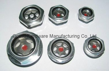 BSP, hilo G, hilo métrico 1/2&quot;,3/4&quot;,1&quot;,11/4&quot;,13/4&quot;,11/2&quot;,2&quot;, vidrio de visualización de nivel de aceite de aluminio