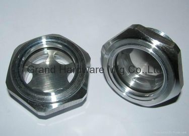 BSP, hilo G, hilo métrico 1/2&quot;,3/4&quot;,1&quot;,11/4&quot;,13/4&quot;,11/2&quot;,2&quot;, vidrio de visualización de nivel de aceite de aluminio