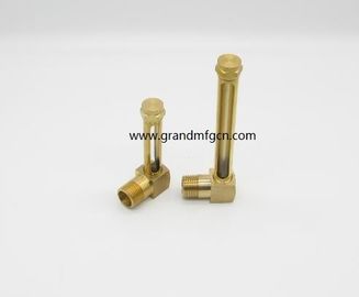 vidrio de visualización de nivel de aceite tubular de latón de calidad con tubo de vidrio de cuarzo de hilo G masculino 3/8&quot;