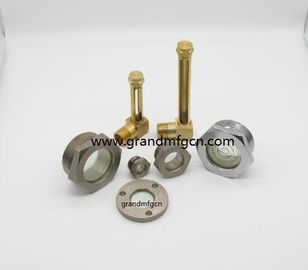 ventanas de visión de acero fundido con rosca BSP masculina de 1-1/4&quot;,indicadores con vidrio natural