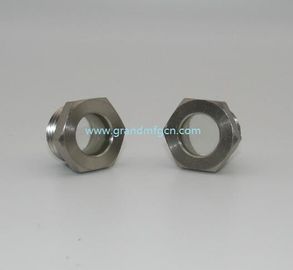 Vehículo de visión de acero fundido de hilo métrico M30x1.5, ventanas de visión de acero fundido,vidrio de visión de aceite,China