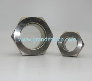 Vehículo de visión de acero fundido de hilo métrico M30x1.5, ventanas de visión de acero fundido,vidrio de visión de aceite,China