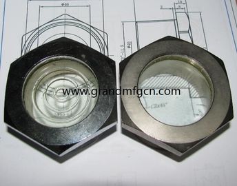 G 3/4&quot; de acero carbono fundido, vidrio de visor de nivel de aceite, hilo BSP masculino, fabricante y vendedor profesional