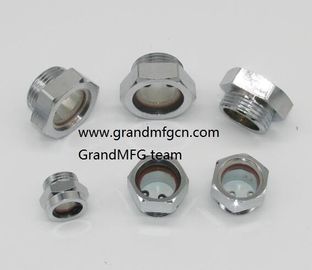 Hombre NPT hilo 1/2&quot; 3/4&quot; 1&quot; de latón mirador agujero de vista gafas de visión niquelado,OEM y ODM negocio
