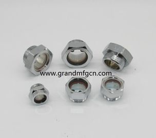 Hombre hilo métrico M18 M20 M22 M24 M27 de latón mirador de vidrio de agujero de vidrio,OEM y ODM