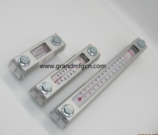 Indicador de nivel de aceite hidráulico de aluminio GM-YWZ-125T con marcas de nivel para contenedores de pared fina