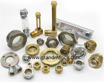 Indicador de nivel de aceite de plástico / indicador de nivel de aceite hidráulico de aluminio con marcas de nivel para contenedores de pared delgada