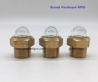 los hilos masculinos de tuberías NPT de 1/2 pulgada de cúpula de nivel de aceite de vidrio de vidrio indicadores de nivel de aceite para radiadores de camiones
