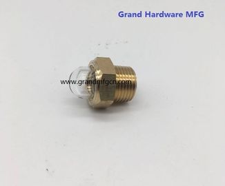 los hilos masculinos de tuberías NPT de 1/2 pulgada de cúpula de nivel de aceite de vidrio de vidrio indicadores de nivel de aceite para radiadores de camiones