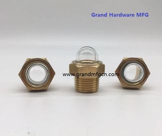 cuerdas de tubería NPT masculinas con cúpula de 1/2 pulgada gafas de visión de aceite con vidrio natural para radiadores