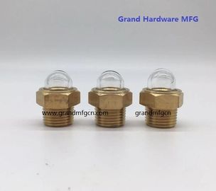 cuerdas de tubería NPT masculinas con cúpula de 1/2 pulgada gafas de visión de aceite con vidrio natural para radiadores