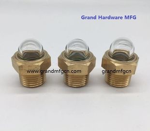 Hombres NPT hilos de tubería 1/2 pulgada cúpula de vidrio de nivel de aceite con vidrio natural para radiadores de camiones